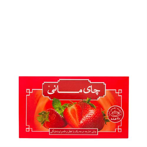 چای توت فرنگی کیسه ای مانی